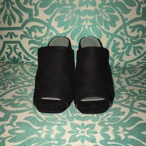 Nasty gal faux suede mule